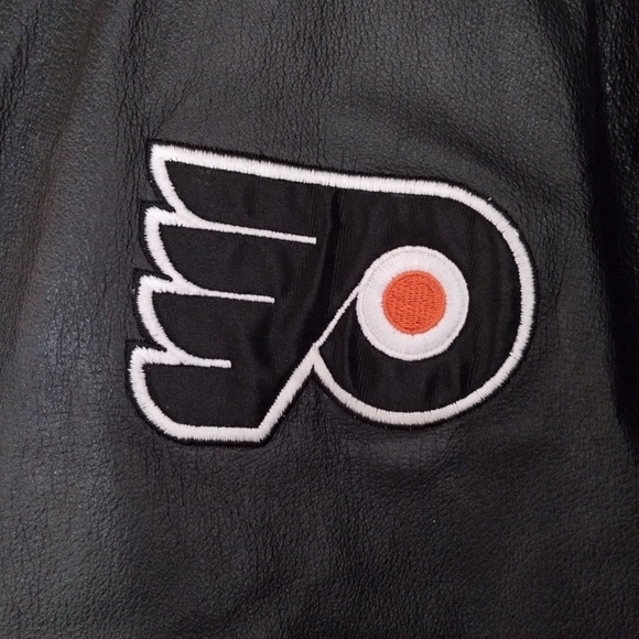 Vintage Pro Player Philadelphia Flyers Leather Jacket Men's size XL - Picture 2 of 11
